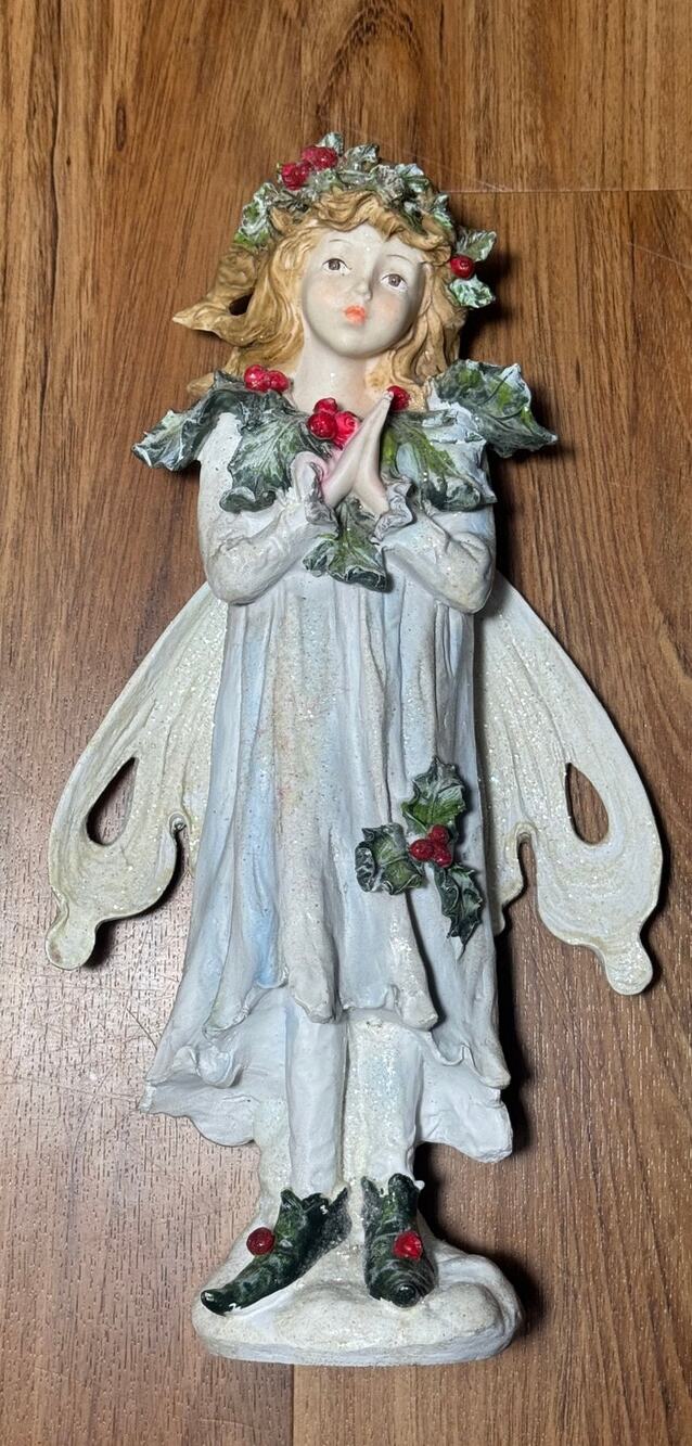 My Evergreen 14" Holly Berry Forest Fairy Standing fairy